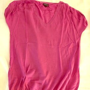 Bubble gum pink shirt sleeve sweater. Size M.
